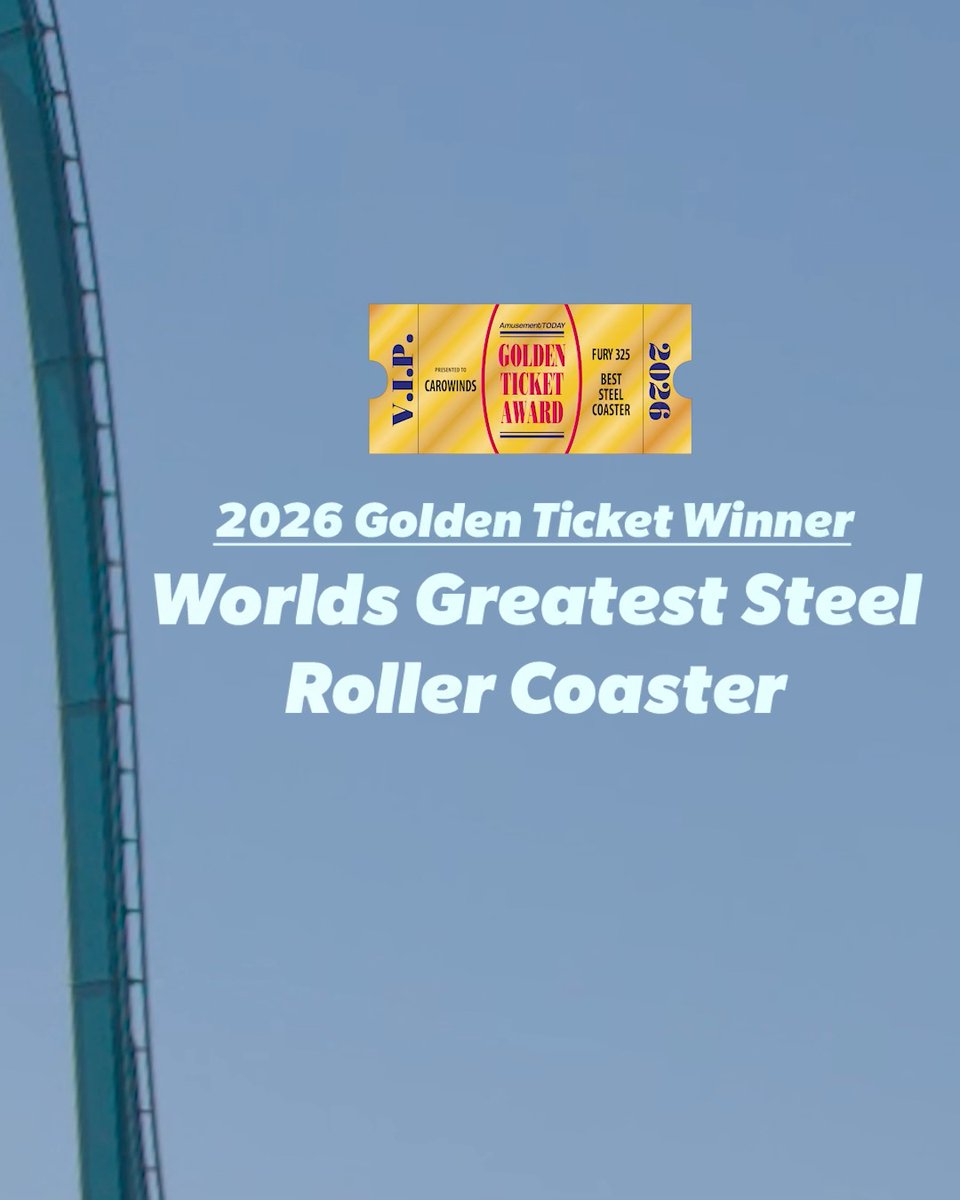Fury 325 has claimed its 10th consecutive title as the “World’s Best Steel Roller Coaster.” Carowinds now holds the longest consecutive streak in the category’s history.