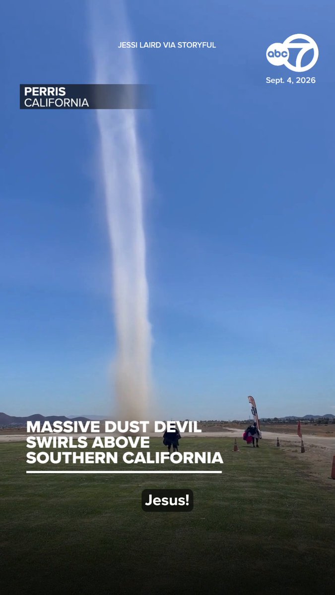A paragliding instructor got an unexpected front-row seat as a huge dust devil whipped up in Perris. “I felt thankful that I was on the ground,” Jessi Laird said. “Big dust devils in the landing area are a major hazard, and I’ve had friends who have been injured or even died from their parachute collapsing in a dust devil.”