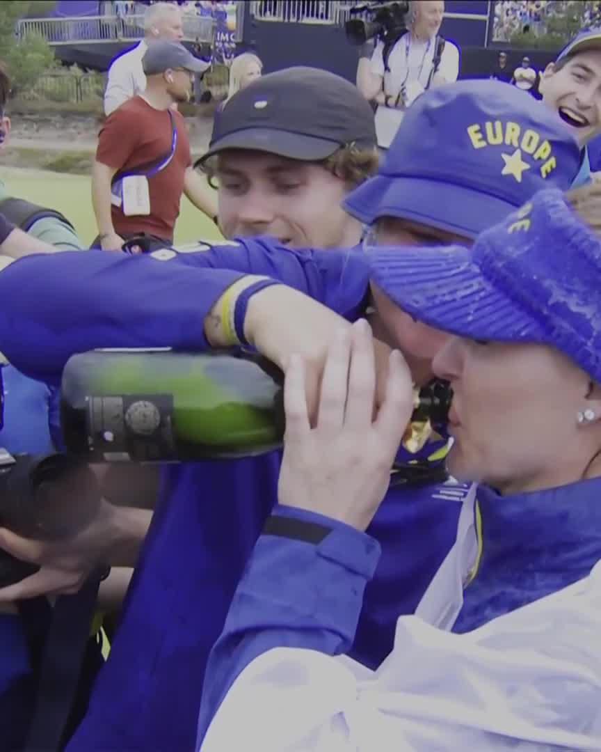 Anna Nordqvist and Charley Hull are getting the party started. 🍾