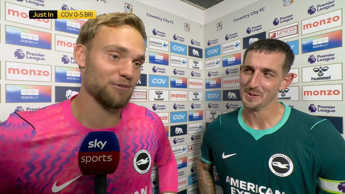 "I shocked myself" 😅 Lewis Dunk on his screamer against Coventry.