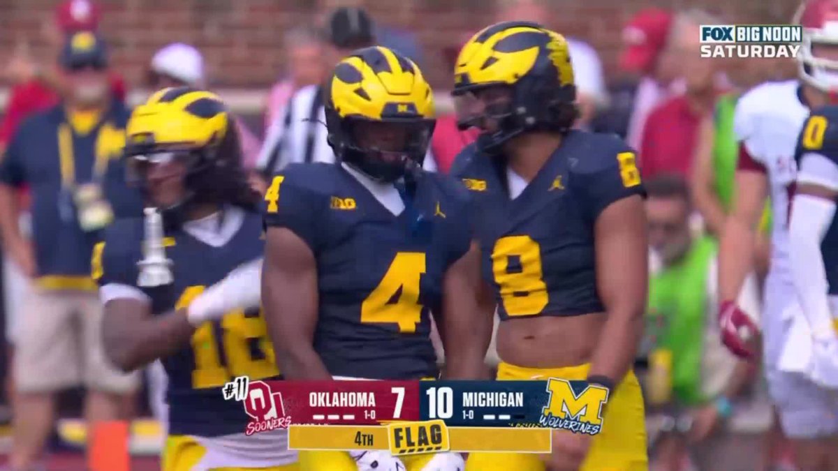 〽️ 8 TFL 〽️ 3 SK The Michigan Football defense spent a lot of time in No. 11 Oklahoma's backfield 😤