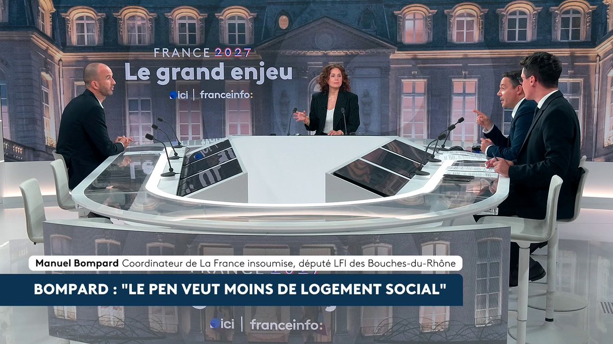 🔴🗣️ Priorité nationale : "C'est une mesure qui est contraire à la Constitution, parce qu'elle introduit une forme de discrimination dans l'accès au logement", affirme Manuel Bompard. "C'est un projet de société absolument catastrophique." #LeGrandEnjeu #Canal16