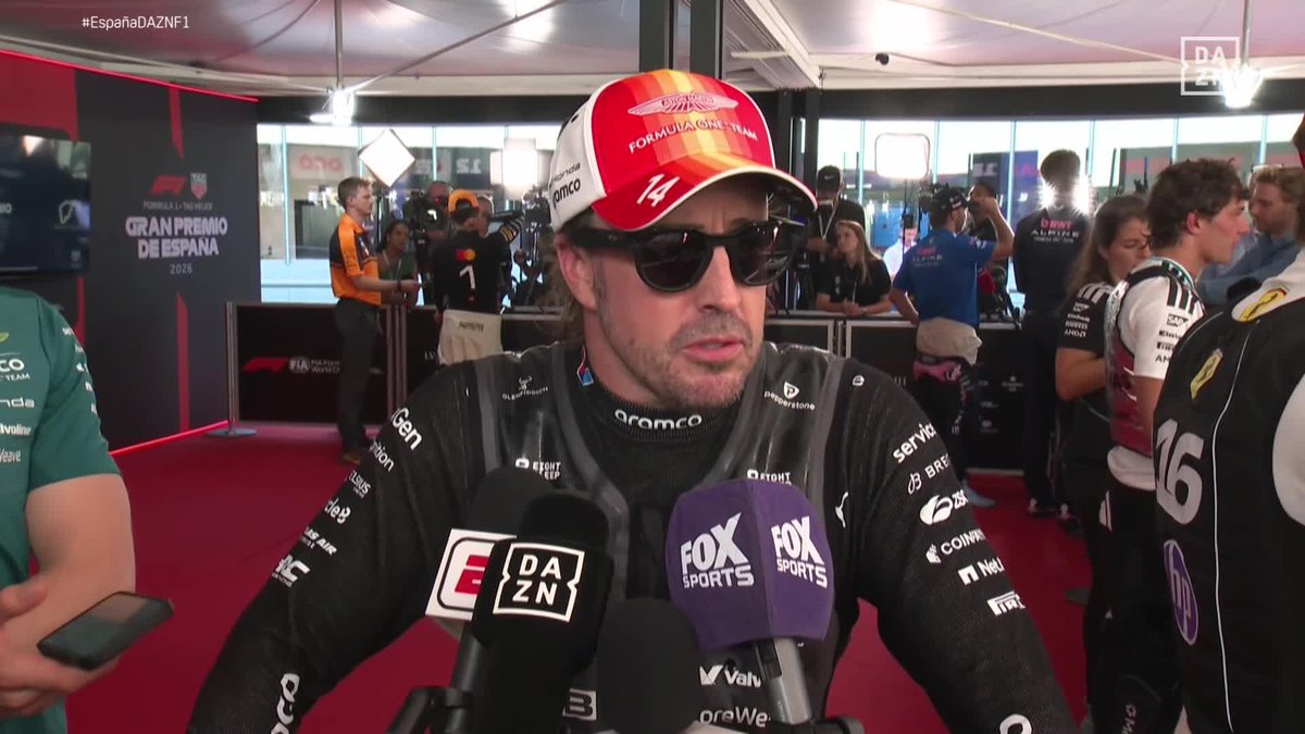 Fernando Alonso se queda con el tremendo cariño de la afición española en #MADRING Así analiza su carrera y su incidente 🗣️ #EspañaDAZNF1 🇪🇸