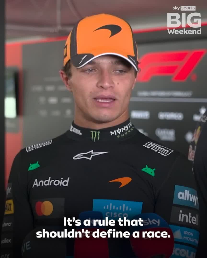 Hear from Lando Norris as he believes the Virtual Safety Car rules should be changed 🤔