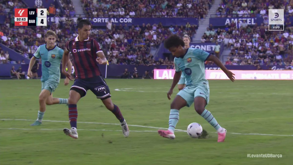 OTRO GOLAZO DE ADEYEMI PARA CERRAR EL BARCELONA-LEVANTE. 🇩🇪🔥🇪🇸