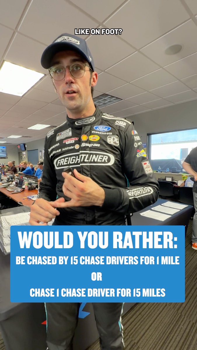 It's chase or be chased. 🏃♂️