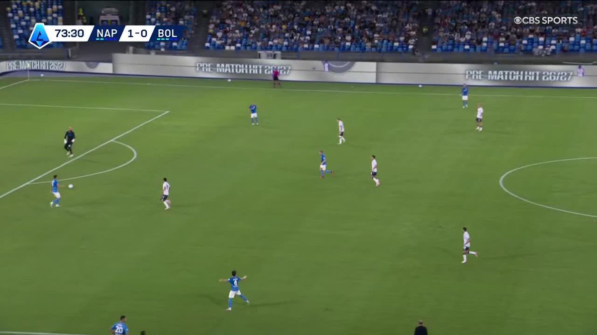 Stanislav Lobotka finds the breakthrough for Napoli 🔥 It’s only his FOURTH goal in eight seasons for the Partinopei 🩵 Watch Serie A on Paramount+ 📺