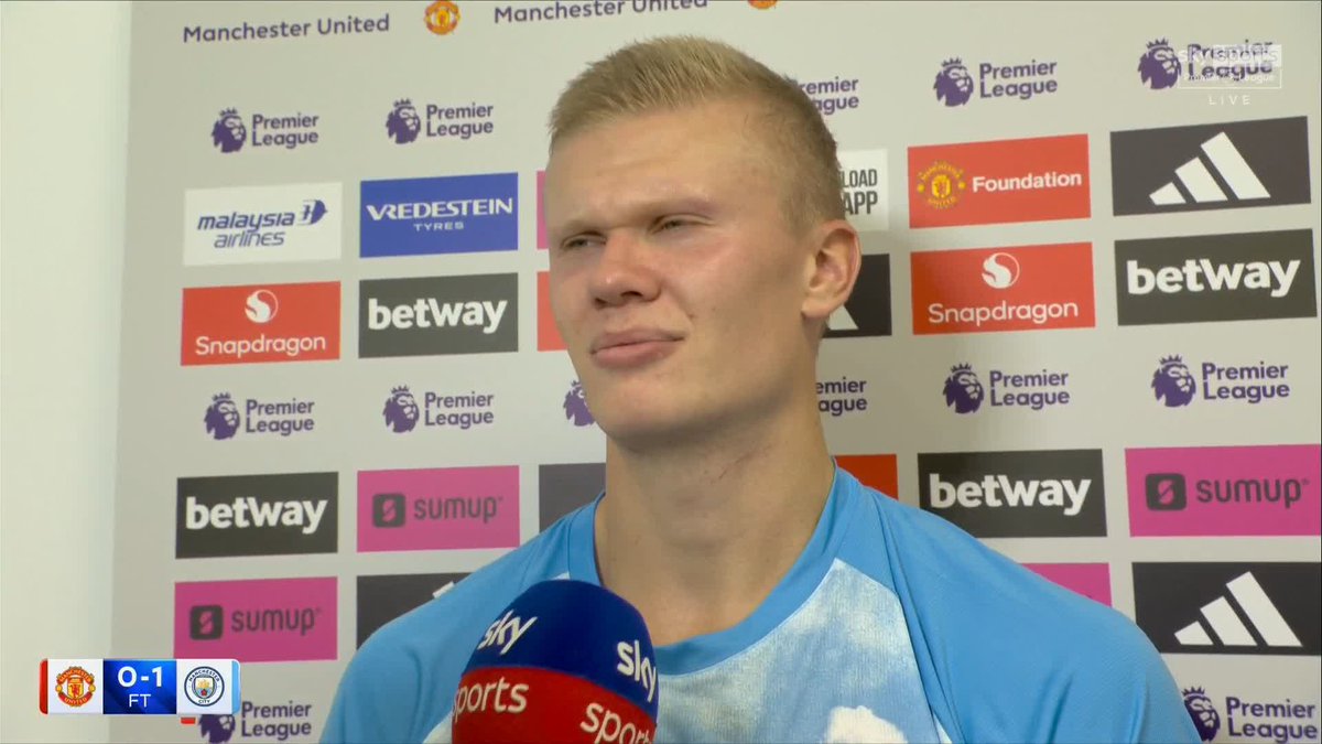 "I said to Michael Oliver that I took personal that he thought I was offside" The wait to award his goal made Erling Haaland have to wait to celebrate 😅