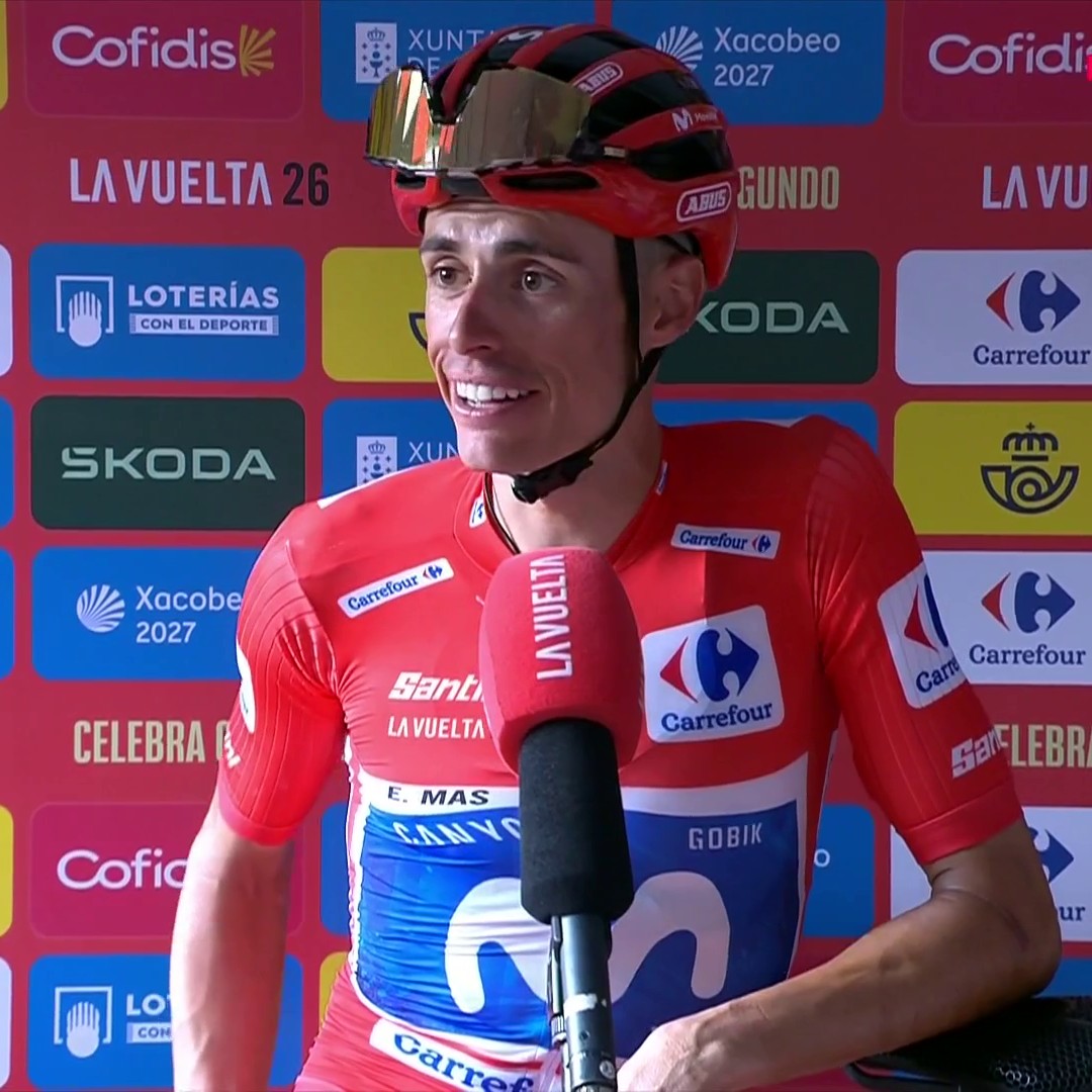 "Muy especial, un día para recordar" ✨ Las primeras palabras de Enric Mas como campeón de La Vuelta. #LaVuelta26