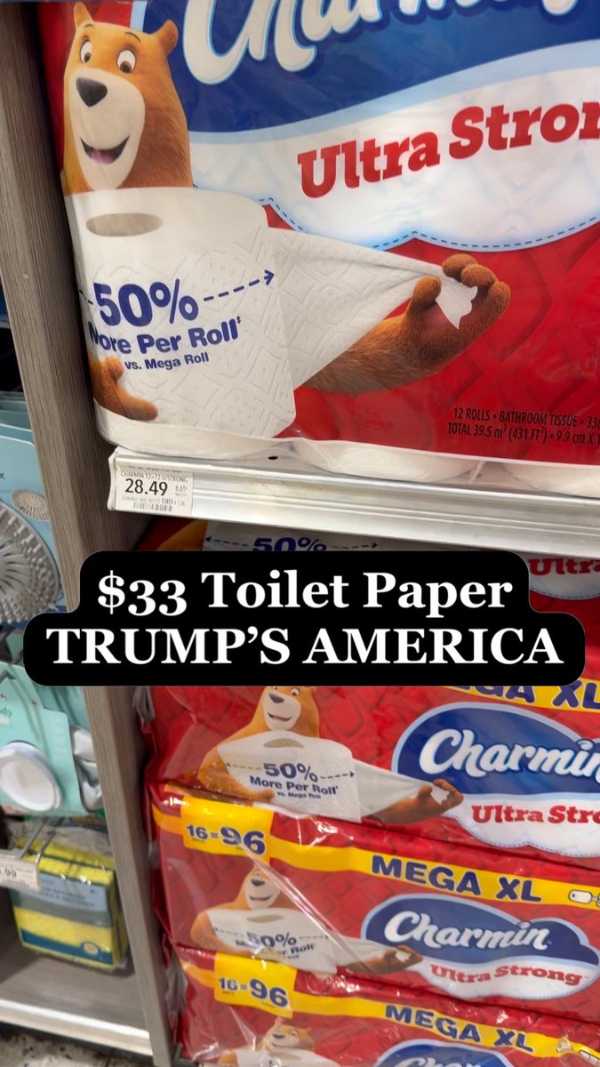 THIS IS TRUMP’S America: $33 Toilet Paper. WTF!?