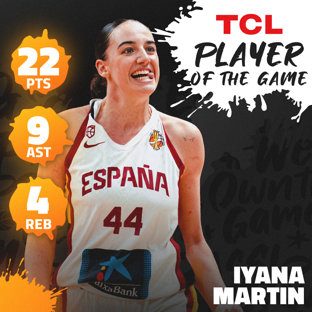 La actuación de IYANA MARTÍN ante Alemania 🪄🤪 💫22 PUNTOS 💫9 ASISTENCIAS 💫4 REBOTES #FIBAWWC x #WeOwnTheGame