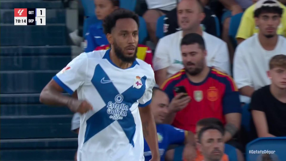 🇬🇦アンストッバメヤン🇬🇦 デポルティーボの #オーバメヤン が なんと5試合連続となる ゴールをゲット😳 世界を知る百戦錬磨の37歳が 今季昇格のチームを大牽引💥 🏆 ラ・リーガ第5節 ⚔️ ヘタフェ v デポルティーボ 📺