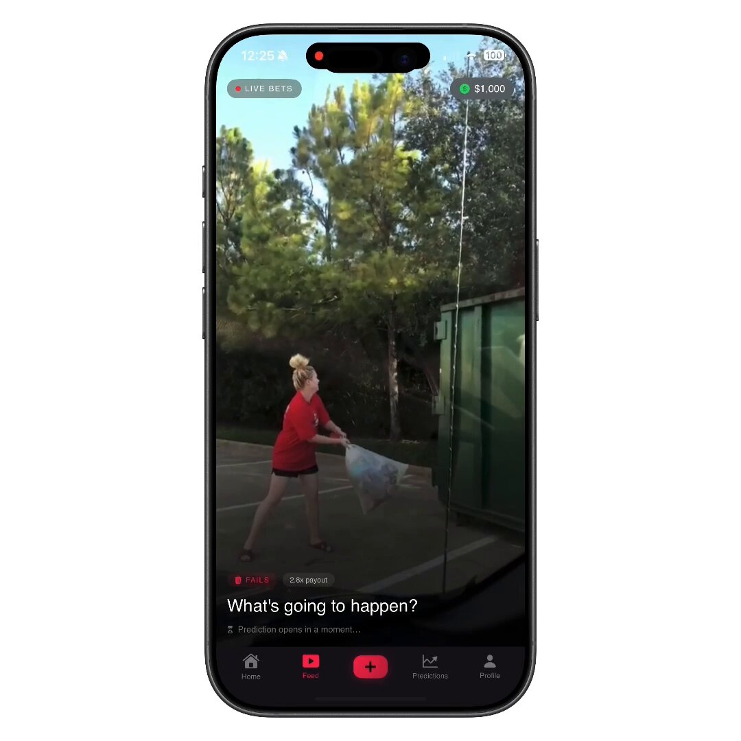 i still think an app like tiktok where you can bet on what happens next would be a huge success