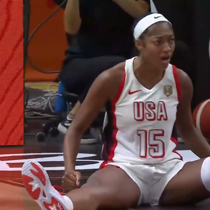 Angel Reese is making life hell on defense, but that's nothing new 🫰 #FIBAWWC