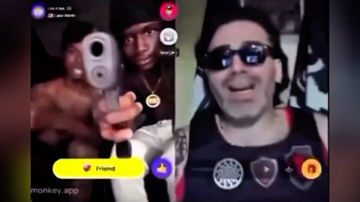 Two African thugs are lost for words after Gypsy Crusader shows them his firepower.