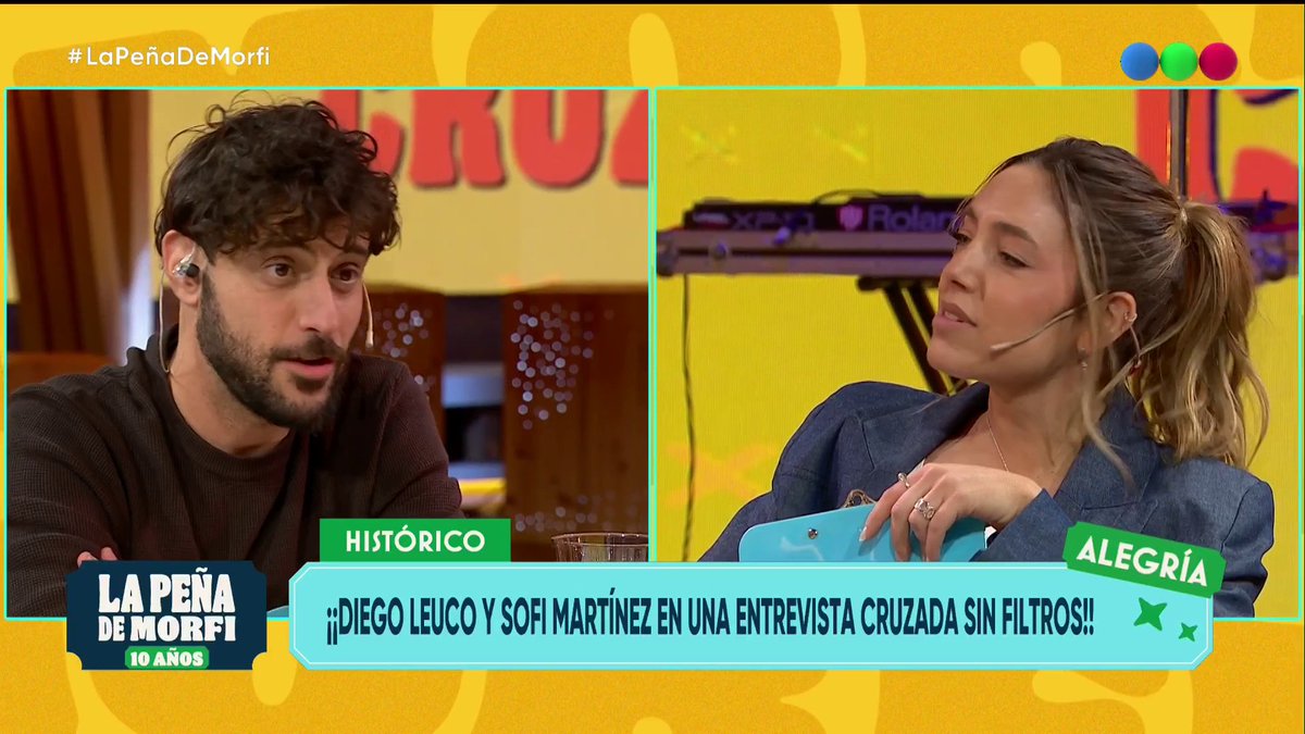 Pregunta Sofi: ¿Diego se quedó con algo de ella? 💬 "Uso una remera de Sofi para dormir" #LaPeñaDeMorfi con Diego Leuco y @sofimmartinez
