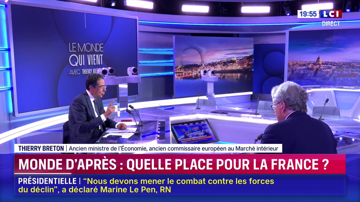 🔴 Thierry Breton candidat à l’élection présidentielle ? La réponse de l’ancien ministre ▶️ Darius Rochebin