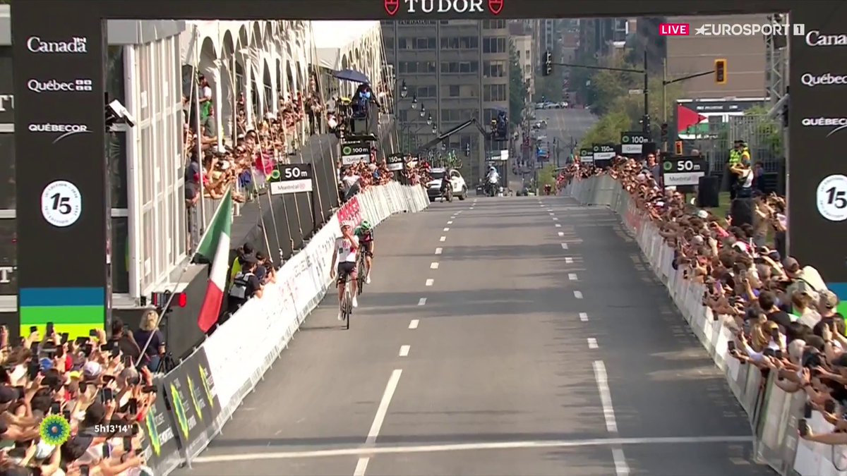 Un duelo que veremos mil veces. Y esta vez: el 𝐓𝐨𝐫𝐢𝐭𝐨 le gana la partida a Seixas. 🐂 Isaac del Toro se lleva el primer cara a cara en Montreal antes del Mundial tras un bravo enfrentamiento contra Paul Seixas #GPCQM #LaCasadelCiclismo