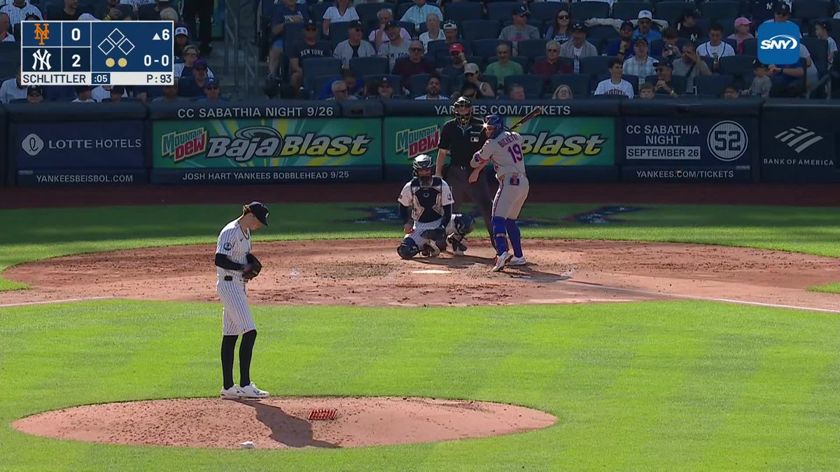 Cam Schlittler went directly to the clubhouse after being hit with an 111 MPH line drive off the bat of Bo Bichette