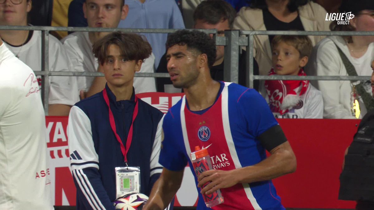 🚨 LA TUILE POUR LE PSG : ACHRAF HAKIMI 🇲🇦 SORT SUR BLESSURE À BREST ! 🤕 Fabian Ruiz 🇪🇸 le remplace. 🎥 L1+