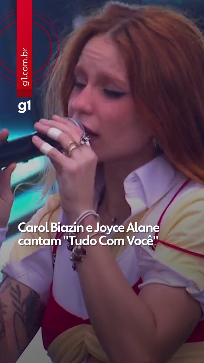 Carol Biazin e Joyce Alane cantam 'Tudo com Você'; cantora fez show de sintonia com público no Sunset do Rock in Rio 2026 #g1