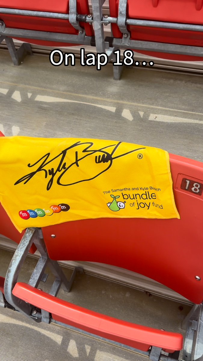 Forever Rowdy's House 💛 Everyone who walks through the gates at the Bass Pro Shops Night Race will receive a Rowdy towel to wave during a special Lap 18 tribute. Join us as we honor Kyle Busch, a Bristol legend.