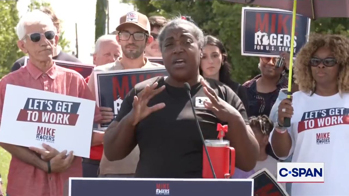 Registered Democrat shares why she is voting for Sen. candidate Mike Rogers (R-MI): "These people that are running our town, our lawmakers, I don't know what they're thinking... but obviously they're not thinking about human beings."