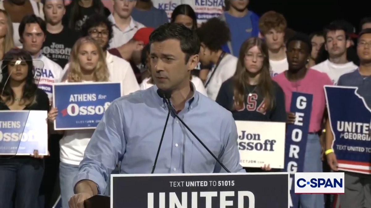 Sen. Jon Ossoff (D-GA) discusses public concern surrounding the proliferation of generative AI: "Instead, the president and the speaker of the House sit on their hands and hope for the best... but Athens we can and will reclaim control over our own destiny."
