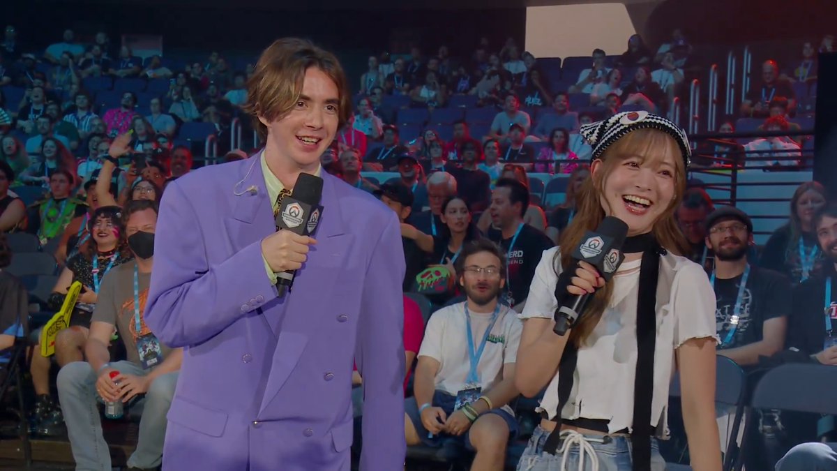 Kiriko's a Scyle enjoyer? She really does know ball 🏀 ギャビン Gavin Chidester met up with Sally Amaki/天城サリー(Gintoki/Kuroo/GetoEnthusiast), voice of Kiriko, for a look at her favorite moments (and players) at #OWWC2026!