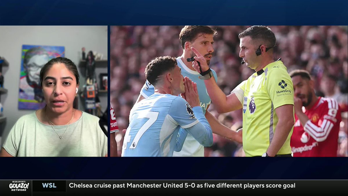 "The decision for a red card to Phil Foden was the right decision" ๐ด Christina Unkel provides her expert insight into the Bruno Fernandes and Phil Foden incident in this weekend's Manchester derby ๐ฃ๏ธ