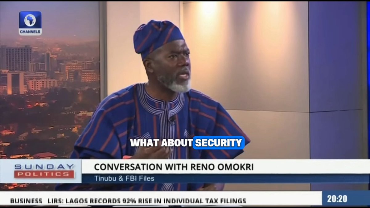 “The average Nigerian is much better off today than when Bola Tinubu became President in May 2023.” — Reno Omokri on Nigerians’ standard of living under President Tinubu. #seunokinbaloye #sundaypolitics #channelstv