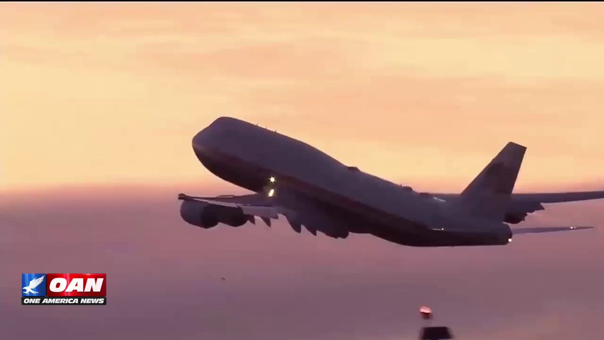Air Force One takes off from Dublin as a beautiful sunset fills the Irish sky following President Trump’s visit. For more updates, watch OAN on OAN Live or click the link in our bio.