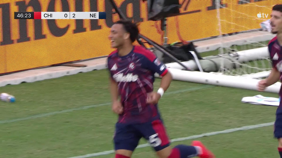 Right place, right time for Peyton Miller ⚡ New England Revolution take a 2-0 lead on the road!