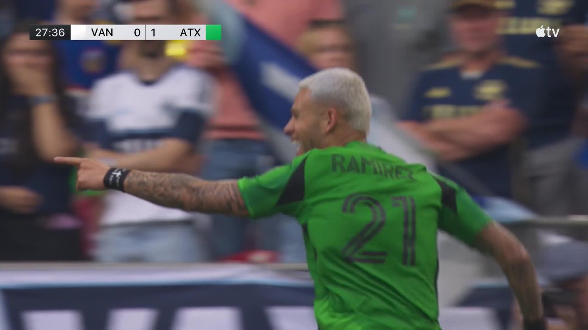 Quick counterattack as Christian Ramirez gives Austin FC the lead in Vancouver! 💥 📺 Watch on Apple TV: