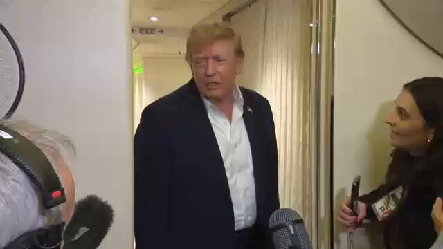 President Trump tells reporters on that he likes Flock cameras.