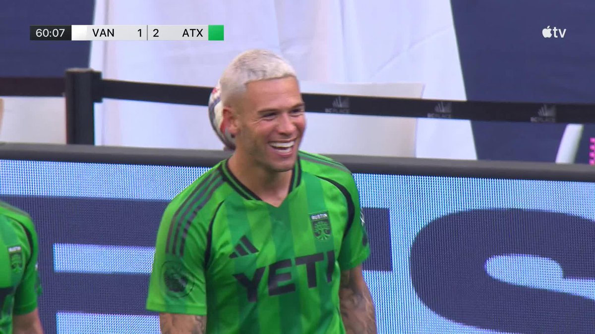 A one-touch beauty! 💥 Christian Ramirez fires Austin FC back into the lead with his second goal of the game! 👀 📺 Watch on Apple TV: