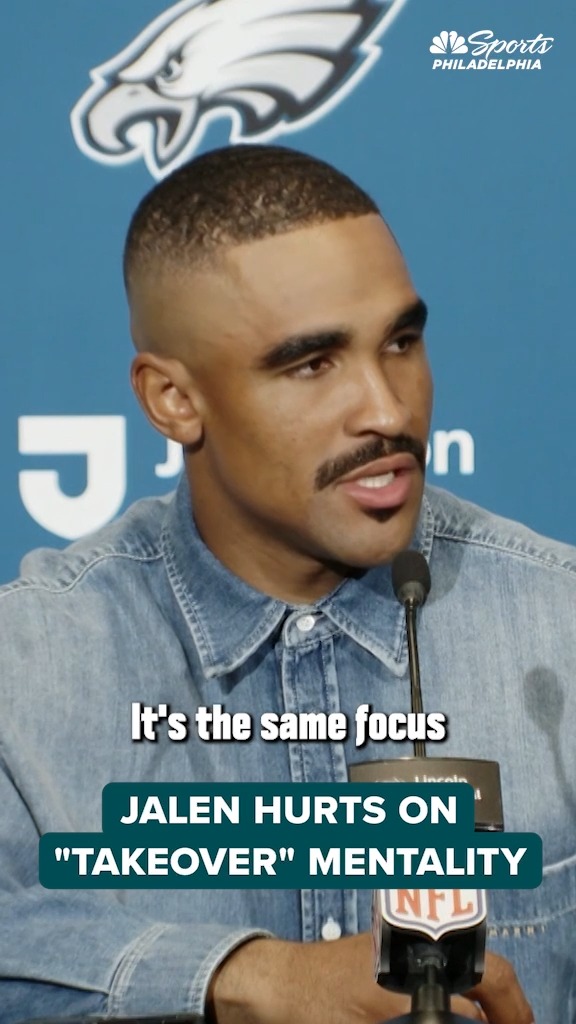 Jalen Hurts took a LONG pause before this thoughtful answer on his attitude towards "taking over" a game.