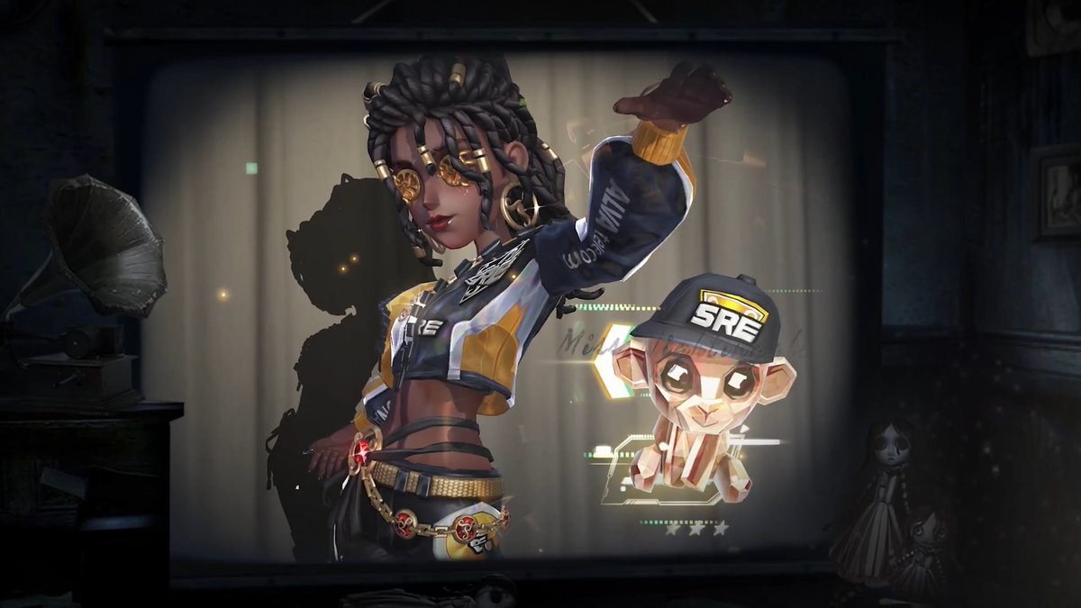 Dear Visitors, A touch of brilliance, a mark of victory. Play the game and discover Patricia Dorval from SRE in her exclusive Costume and Accessory! See you in game! #IdentityV #Enchantress #SRE