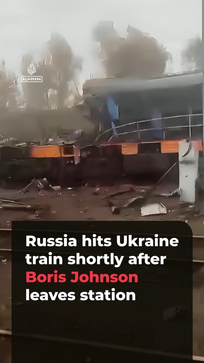 A Russian drone struck a train near Ukraine’s border with Poland, shortly after Former UK PM Boris Johnson and other diplomats left the station. Ukraine says passengers from the affected train were ordered to evacuate just 15 minutes before the strike.