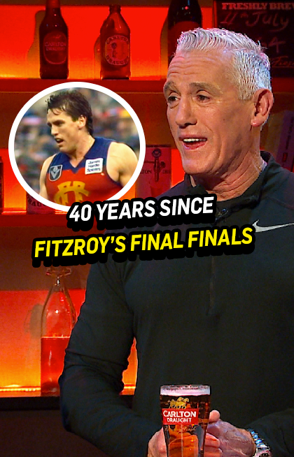 Can you believe it's 40 years this month since Fitzroy's last finals series? Mick Conlan's memories of kicking the sealer against Essendon at VFLPark will take you back 🦁 #TheFrontBar | Wednesday | 8.30pm AEST 📺