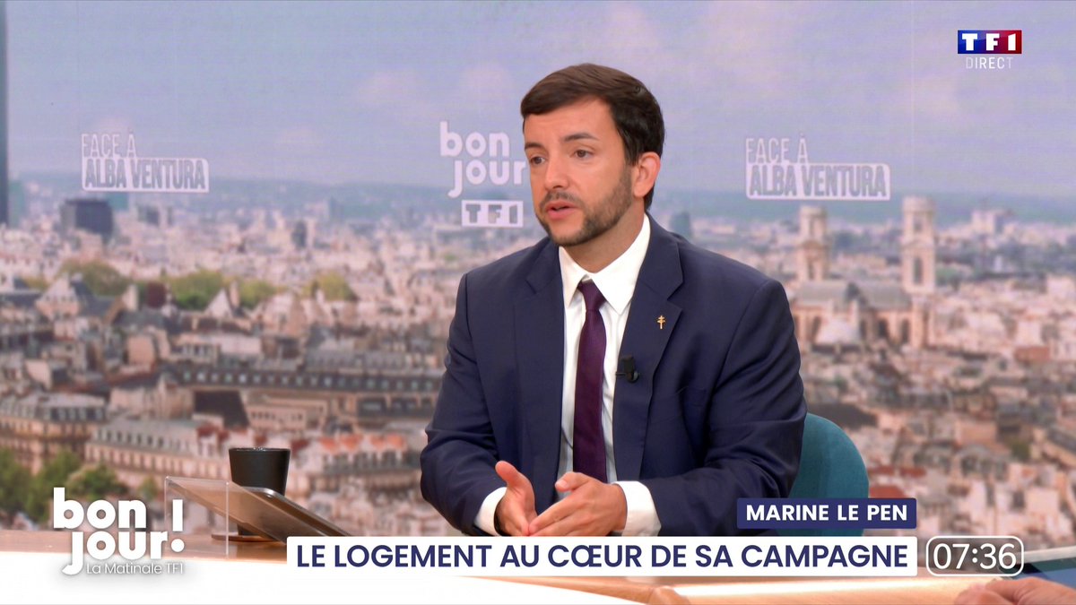 Projet de "priorité nationale" du RN pour le logement : "Le fait d'être prioritaire ne veut pas dire qu'il y a une exclusion envers les étranger en situation régulière", Jean-Philippe Tanguy Ⓜ️ dans #BonjourLaMatinaleTF1