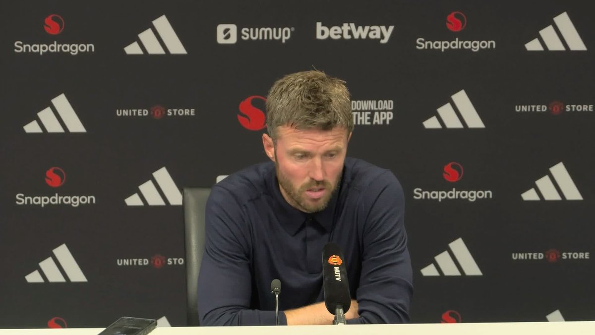 "It's worrying" 🗣️ Michael Carrick reacts to the decision to award Erling Haaland's goal against Manchester United ⚽️