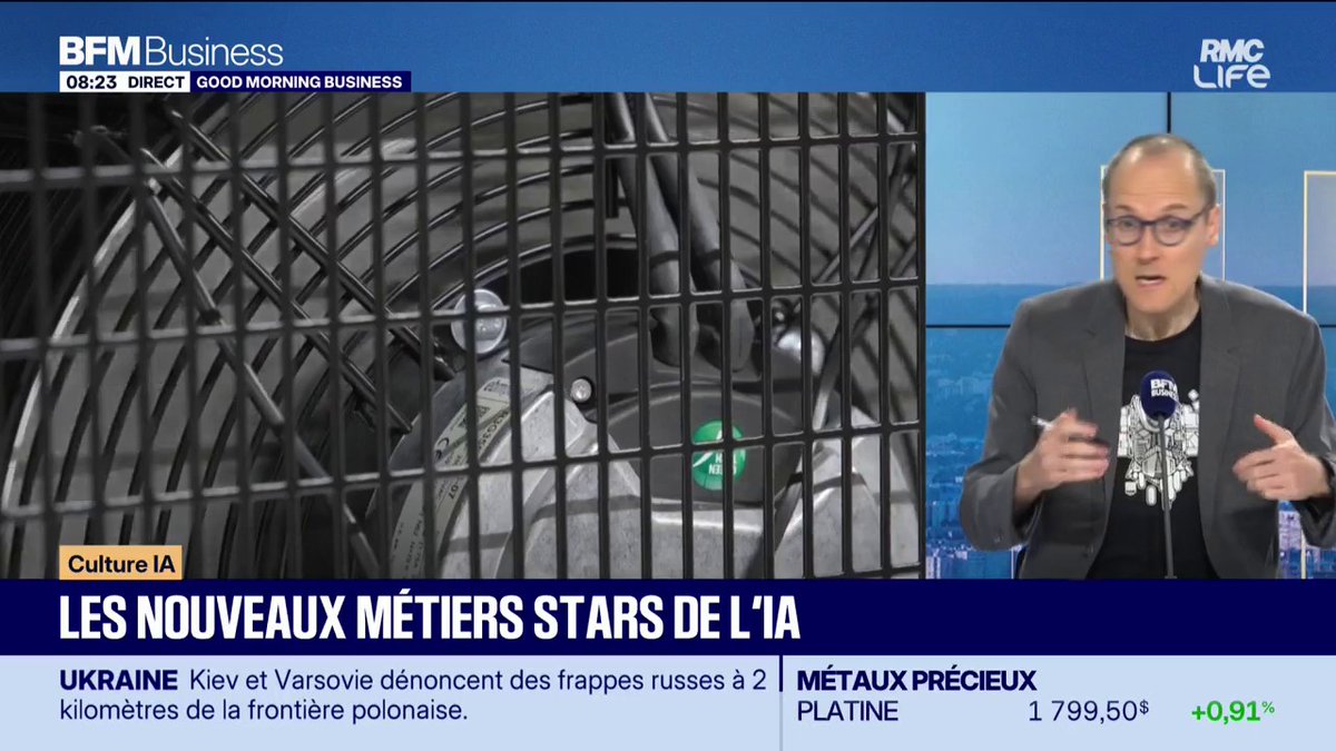 Les nouveaux métiers de l'IA 🤖 L'IA transforme l'économie et l'emploi. Anthony Morel détaille les nouveaux métiers de l'intelligence artificiels de ceux qui entrainent l'IA à ceux qui vérifie son alignement.