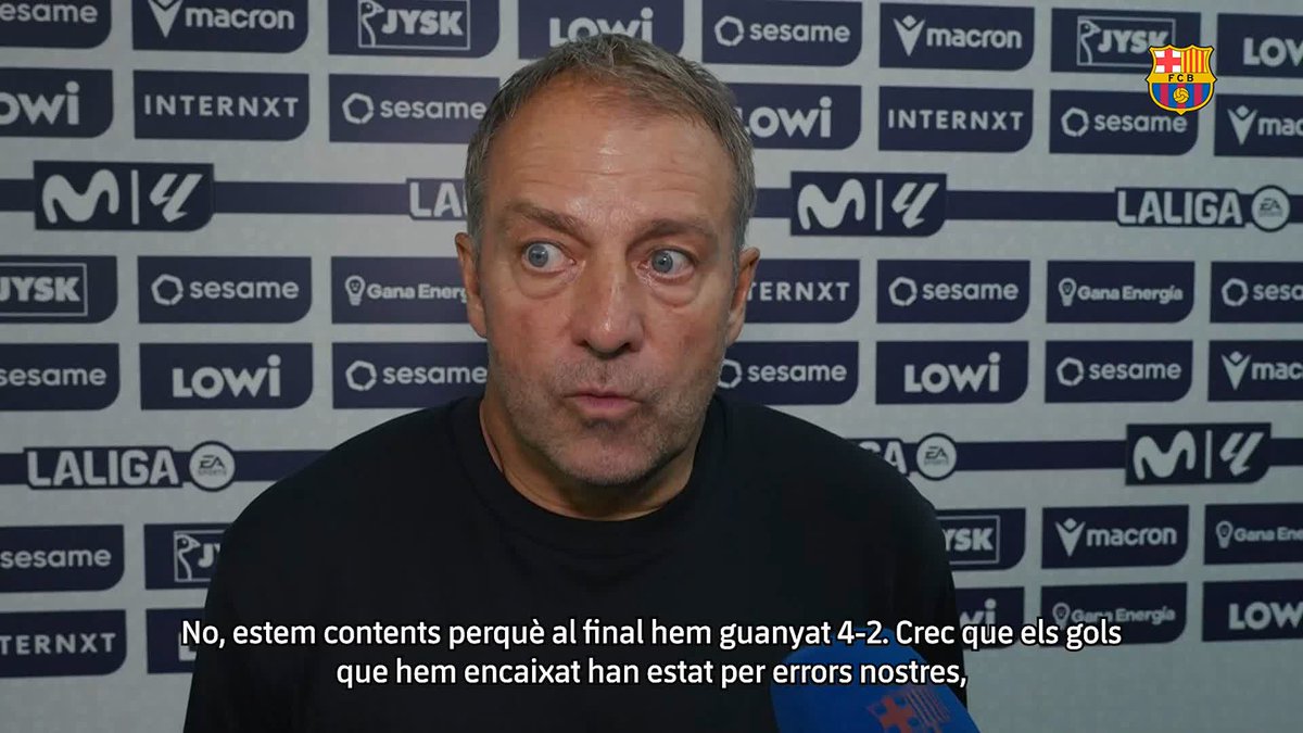 Les declaracions de Flick després de la gran victòria a València (2-4)