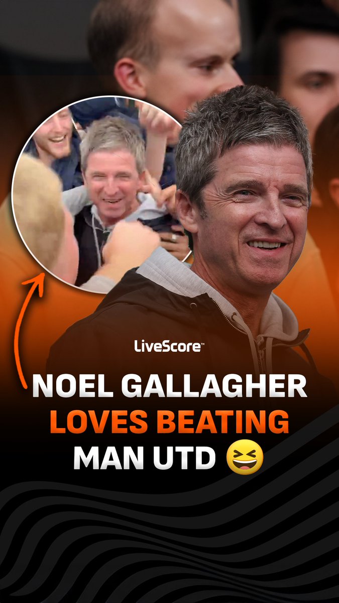 Noel Gallagher made sure to celebrate with his fellow Man City fans after winning the Manchester Derby 🕺⚔️ He’s just like every other fan after a win 👏