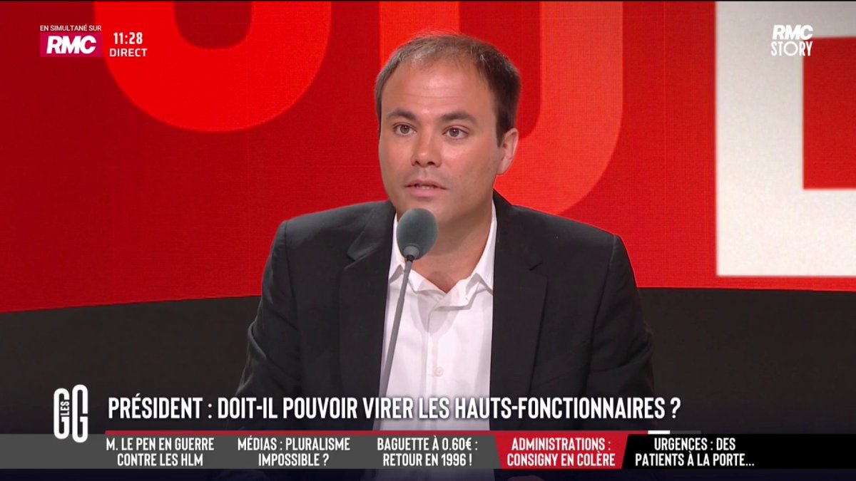 ❌ Le nouveau président doit-il pouvoir virer tous les hauts-fonctionnaires ? 🗣️ Charles Consigny : "Les énarques de ce pays se marrent quand il y a une alternance. Ça ne les concerne pas. La Cour des comptes, la Banque de France, les ARS ont gravement failli. Il faut supprimer l'emploi à vie dans la haute fonction publique." #GGRMC