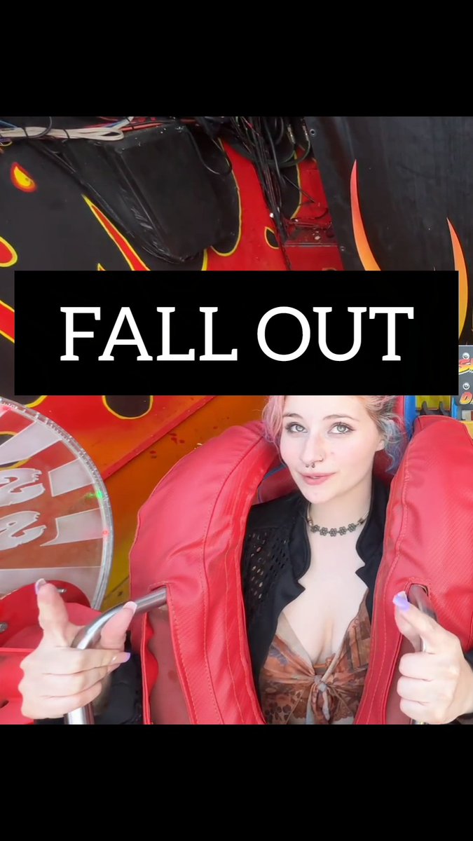 Amazing girl slingshots ride #fallout ๐ .Fall out videos on patreon join& watch link Derect join :