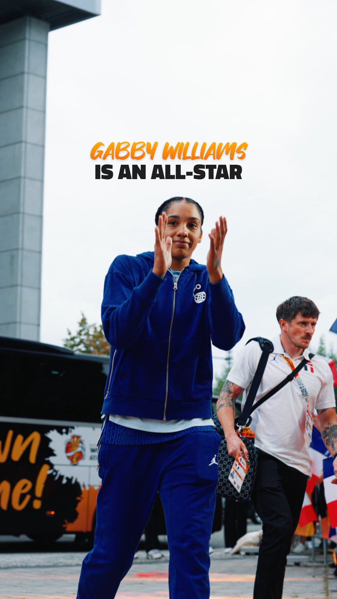 The biggest heart out there ❤️‍🔥 Captain Gabby is a World Cup All-Star 🇫🇷 #FIBAWWC