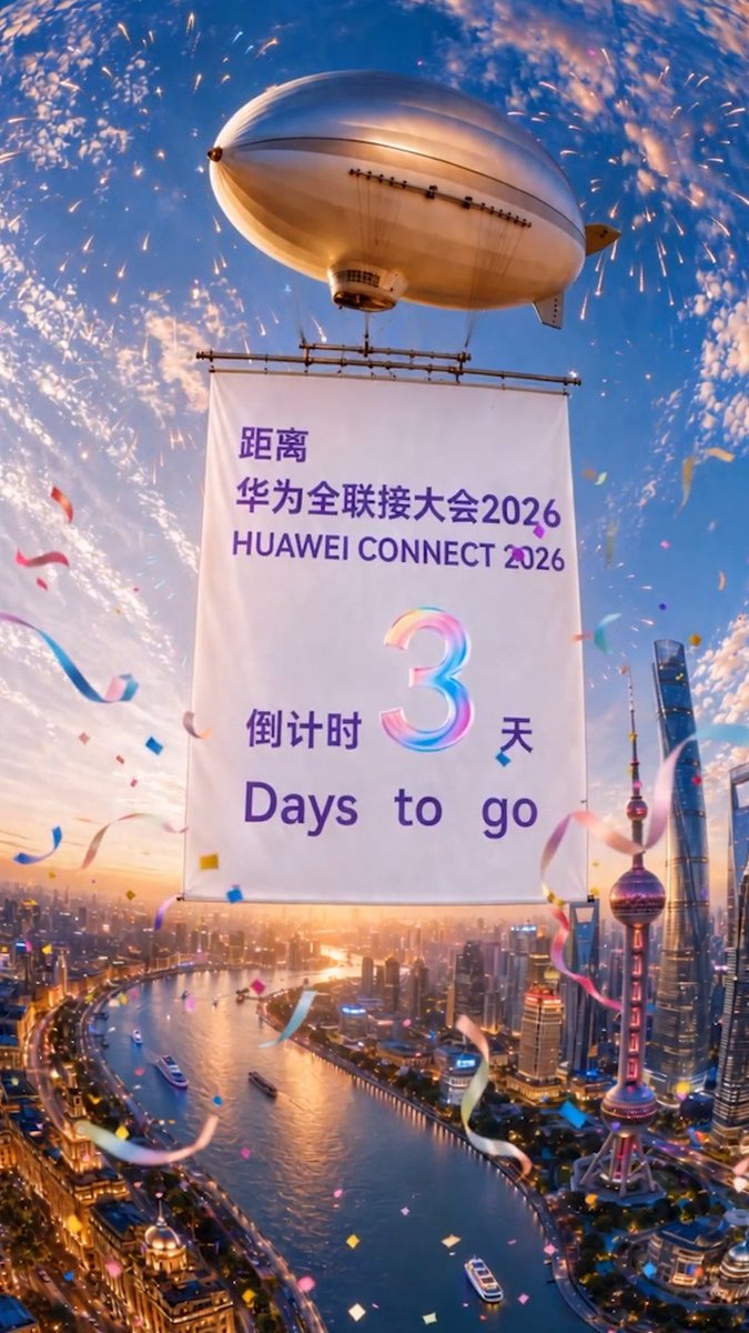 3 days to go until HUAWEI CONNECT 2026. Discover the latest updates to Huawei's All Intelligence strategy and its blueprint for building AI infrastructure as industries accelerate towards an intelligent future.