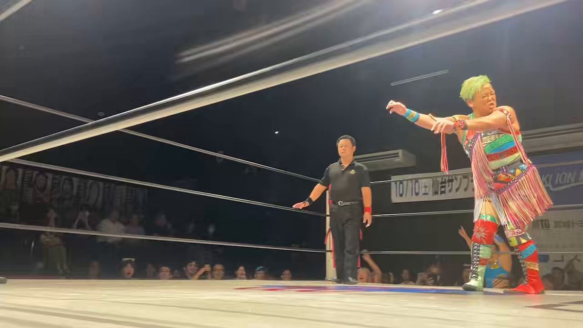 【仙女 試合速報】 9.14 新木場1stRING メインイベント タッグマッチ 🔥YUNA＆VENY vs 愛海＆水波綾＜愛海と水波＞🔥 ♬ハッピーチョップタイム♬ 382回🤩 🫱🫱🫱🫱 📹レッスルユニバース生配信中👀 #SENJO #wrestleUNIVERSE